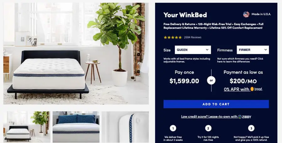 Winkbed mattress review - order form