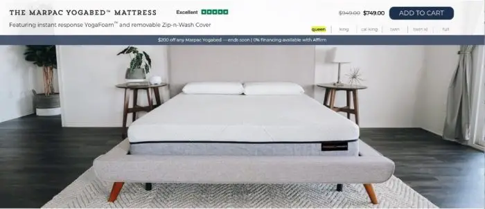 Yogabed mattress review - order form