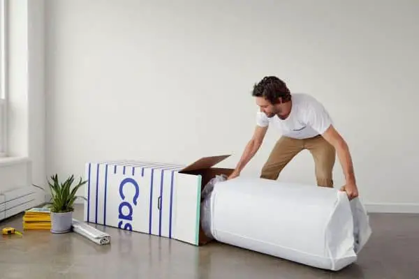 Setting up a bed-in-a-box mattress