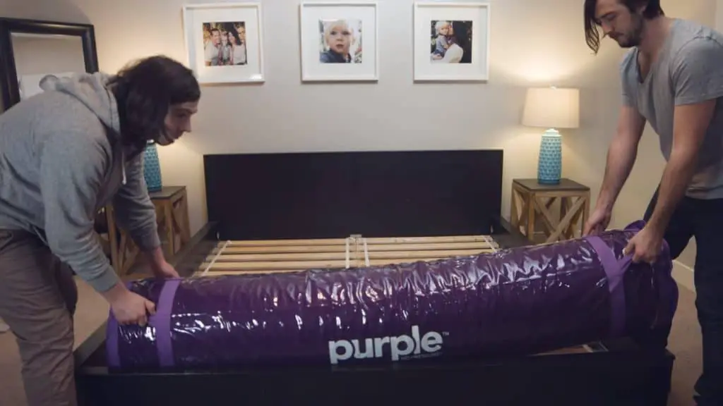 Setting up the Purple mattress