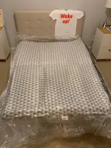 Layla mattress review - IN VACUUM SEAL ON BED