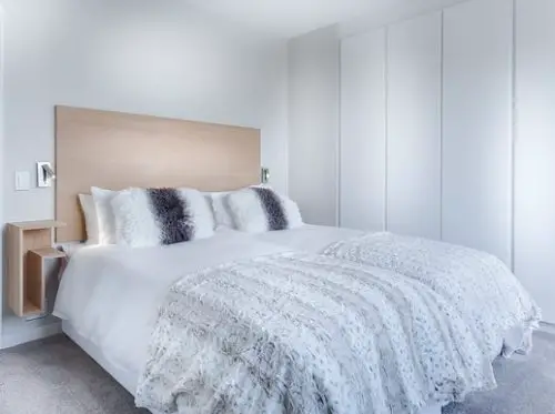 bedroom using a new online UK mattress
