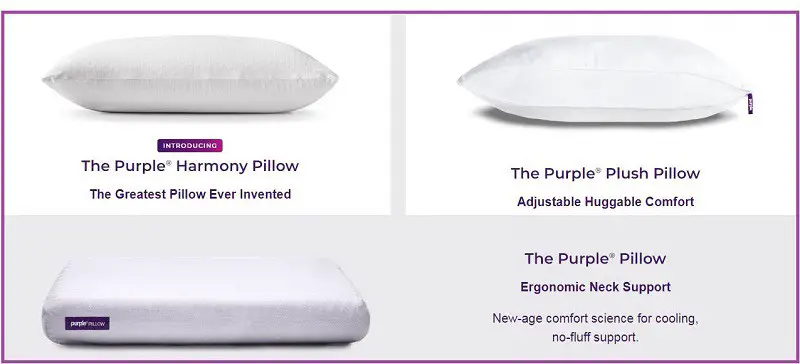 The purple pillows
