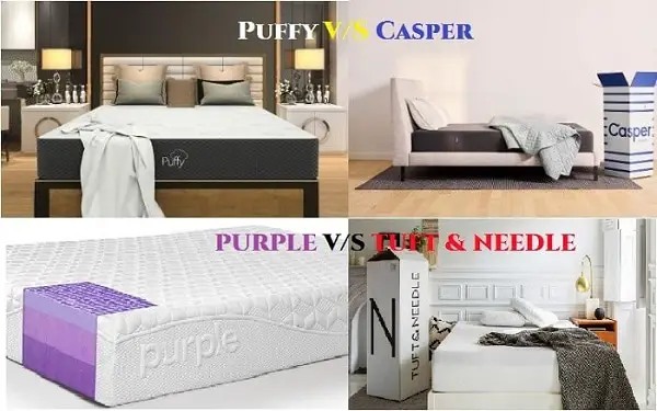 Puffy vs. Casper vs. Purple vs. Tuft & Needle