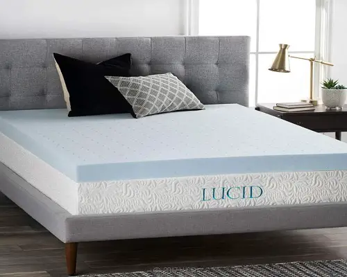 lucid 4-inch gel memory foam mattress topper