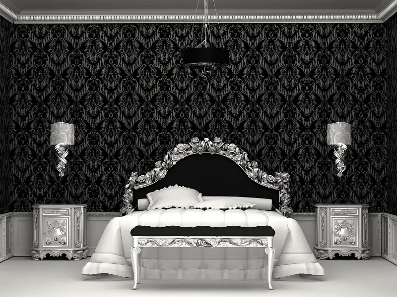 Hollywood Regency Style Baroque Bed