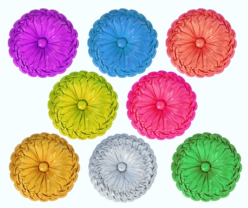 Colorful Round Pillows