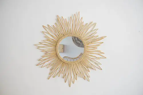 Rattan Bedroom Mirror