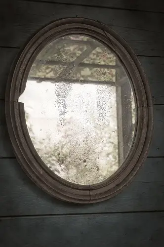 Old-Style Round Mirror