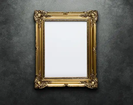 Ornate Golden Frame Mirror