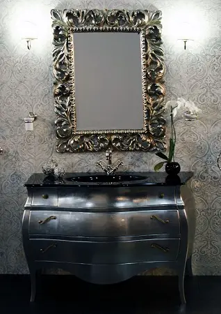 Silver Accented Mirror