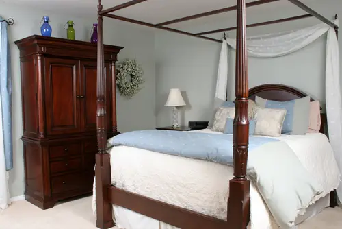 A Cherrywood Canopy Bed