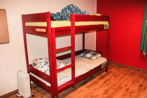 A Gorgeous Red Boho Chic Bunk Bed
