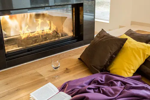 Modern Long & Rectangular Fireplace