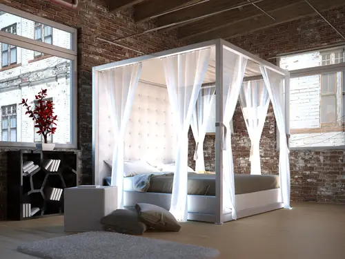 Modern Industrial Canopy Beds