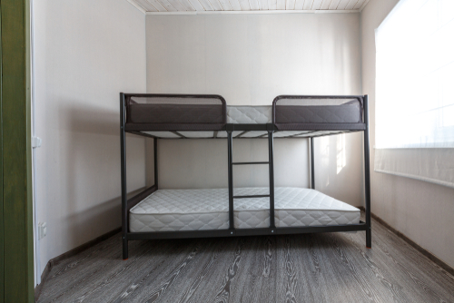 Two-Tier Industrial Bed in Black