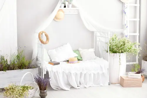 White Farmhouse Canopy Beds