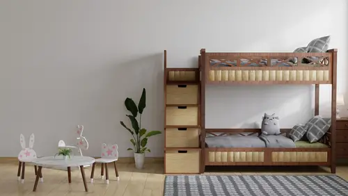 Wooden Scandinavian Bunk Beds