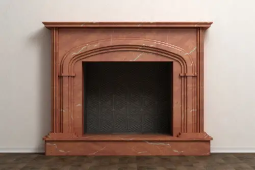 Classical Brown Bedroom Fireplace
