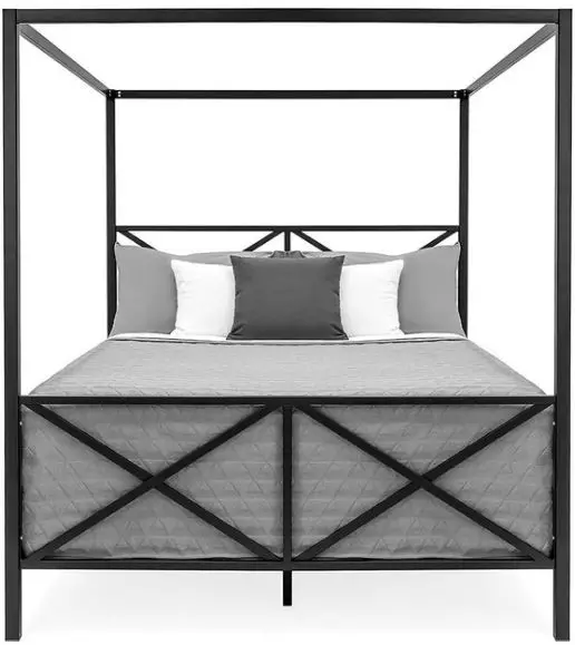 Metal Finish Industrial Canopy Beds