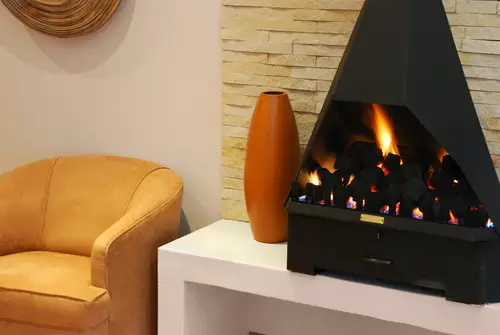 Modern Gas Bedroom Fireplace