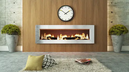 Modern Linear Gas Fireplace