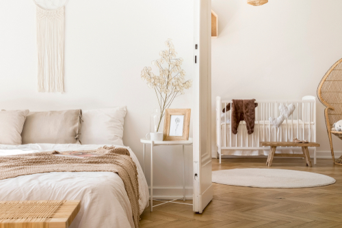 Open Door to Baby Scandinavian Bedrooms 
