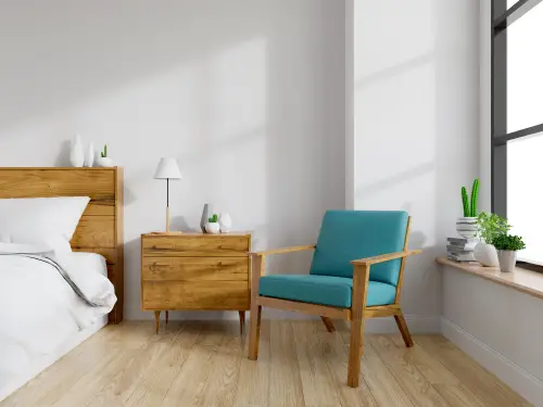 Sleek Furniture in Mid-Century Bedrooms