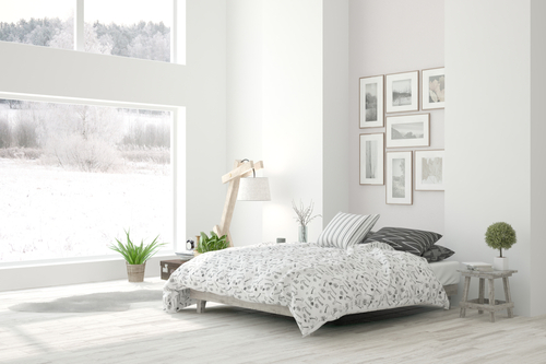 Scandinavian Bedrooms with Subtle Patterns 
