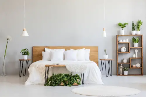 Scandinavian Bedrooms with Wooden Furniture