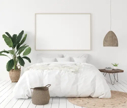 A Jute Scandinavian Bedroom Rug