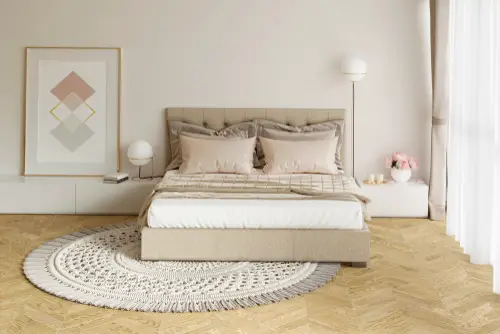 Woven Round Contemporary Bedroom Rugs