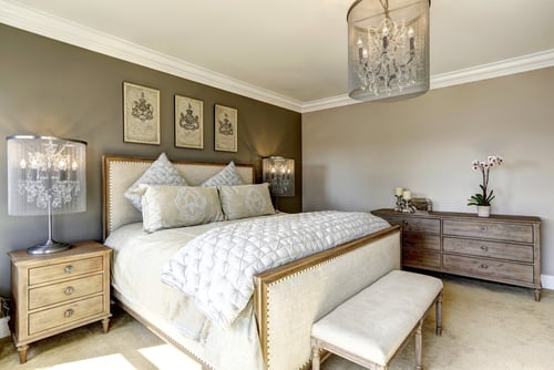 Luxurious Transitional Bedrooms In Gray