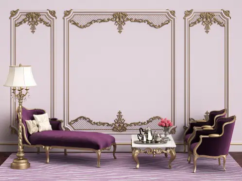 Bedrooms in Light Lilac with Additional Resting Place