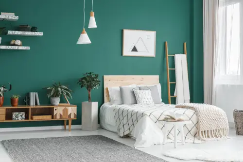 Bright & Airy Scandinavian Teal Bedrooms