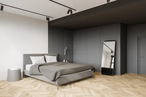 Modern Gray Bedrooms with Minimal Decor