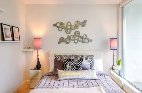 Modern Scandinavian Bedrooms in Light Lilac
