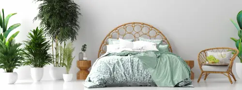 Nature-Inspired Beach House Teal Bedroom