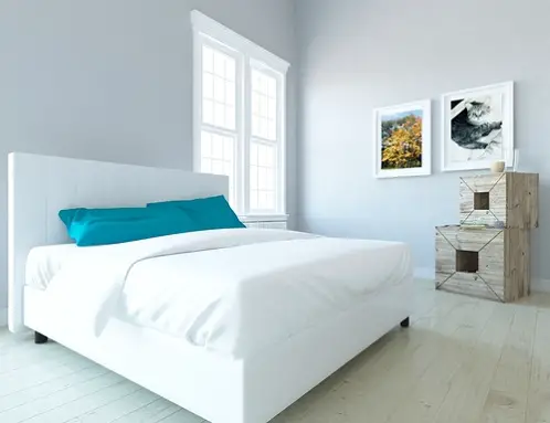 Scandinavian Nordic Bedrooms in Light Lilac