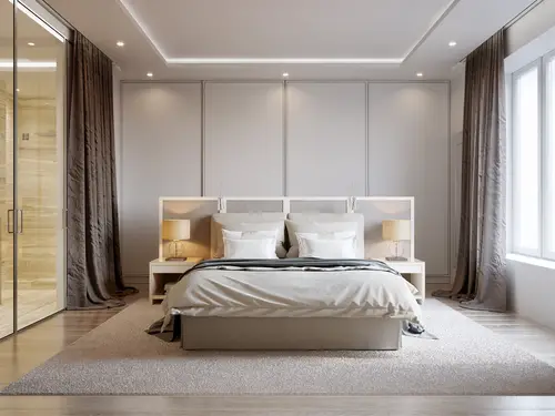 Modern Soft Grey Bedrooms 
