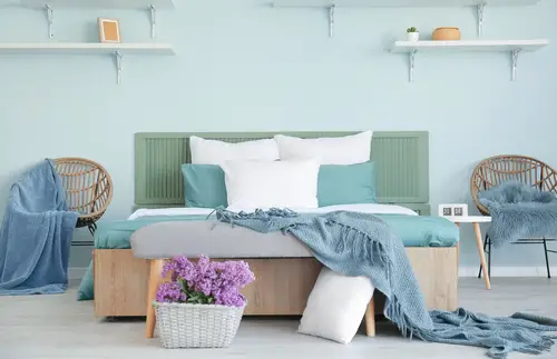 Beach House Teal Bedrooms with Soft Tones