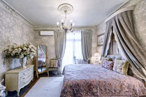 French Country Bedrooms in Light Lilac