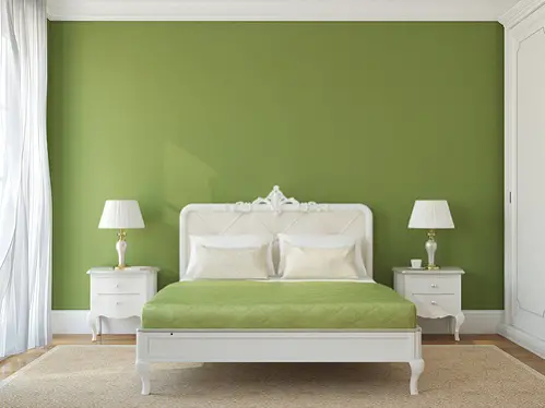 French Country Bedrooms in Classical Green