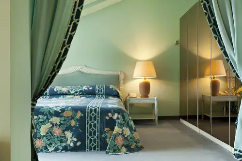 Transitional Bedrooms in Khaki with Lovely Patterns