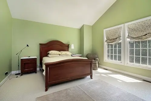 Traditional Bedrooms  in Khaki Green with Rustic Details