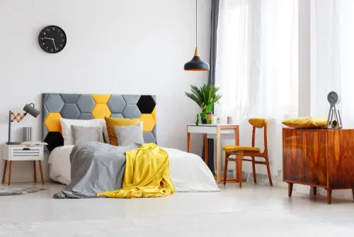 Mid-Century Cozy Bedrooms in Soft Black