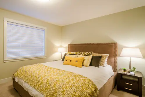 Traditional Bedrooms with Yellow Comforter