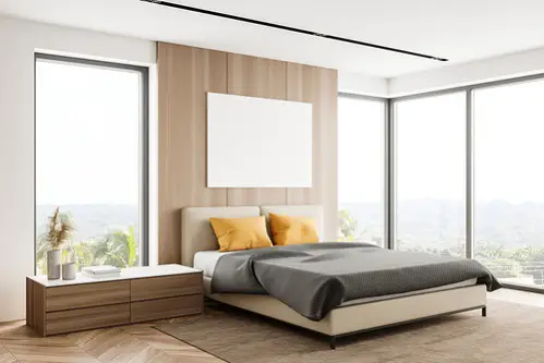Modern Bedrooms in Lemon Yellow with Accent Pillows 