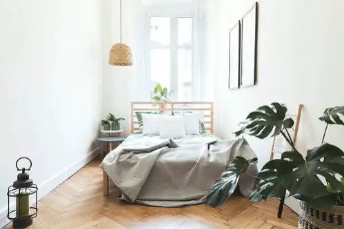 Scandinavian Friendly Bedrooms in Light Gray