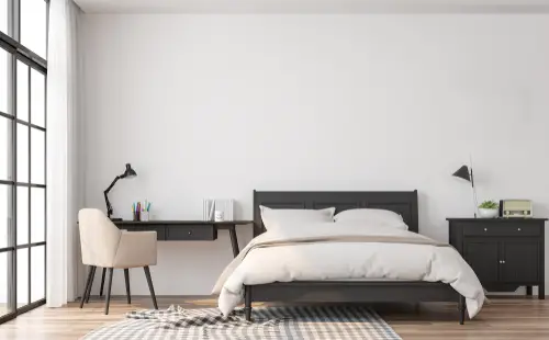 Mid-Century Bedrooms with furniture in Black 